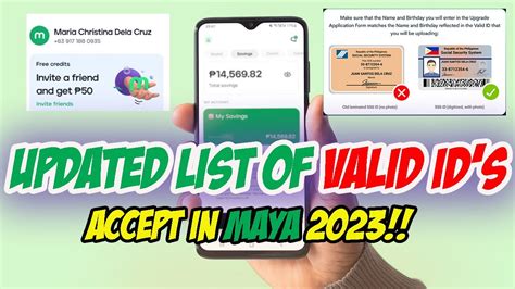 Updated List of Valid ID's Accept in Maya 2023! .